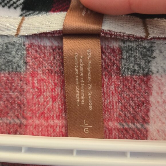 Denver Hayes Red Plaid Button-Up Pajama Set - Picture 6 of 8